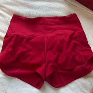 Lululemon high rise speed up 2.5 in red size 4